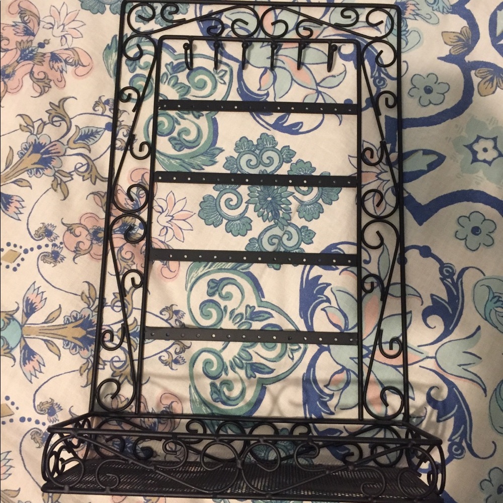 Black jewelry stand